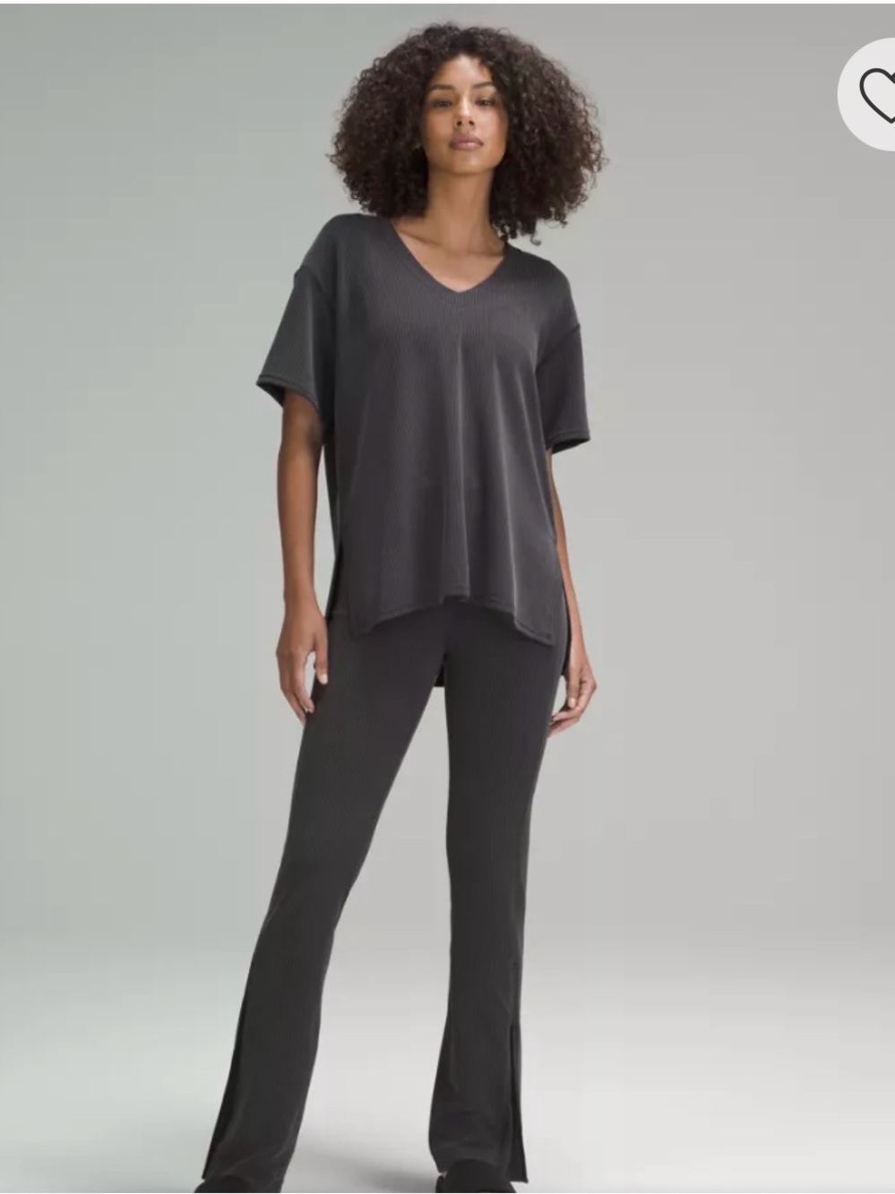 Ribbed Softstreme Relaxed-Fit T-Shirt & Zip Leg Pant